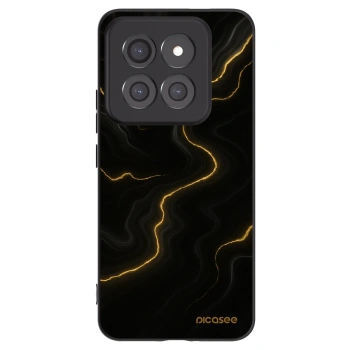 Picasee crna silikonska maskica za Xiaomi 14 Pro - Thunder