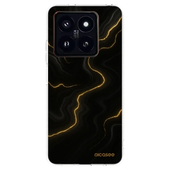 Picasee silikonska prozirna maskica za Xiaomi 14 Pro - Thunder