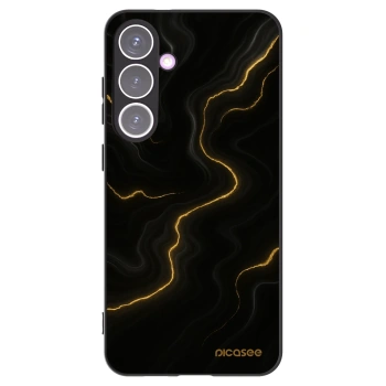 Picasee crna silikonska maskica za Samsung Galaxy S24+ S926B 5G - Thunder