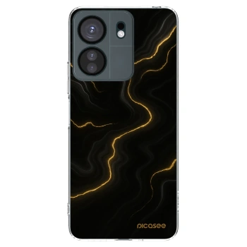 Picasee silikonska prozirna maskica za Xiaomi Redmi 13C 4G - Thunder