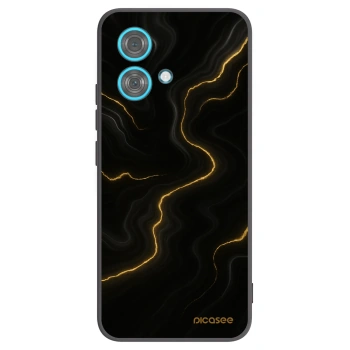 Picasee crna silikonska maskica za Motorola Edge 40 Neo - Thunder
