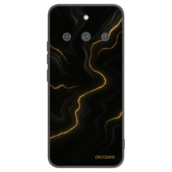 Picasee crna silikonska maskica za Realme 11 Pro+ - Thunder