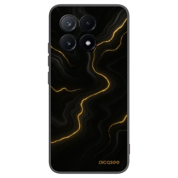 Picasee crna silikonska maskica za Xiaomi Poco X6 Pro - Thunder