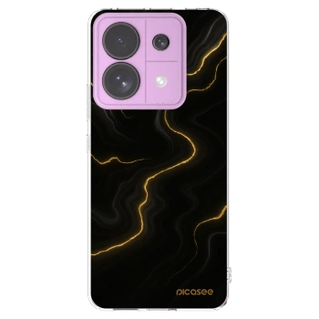 Picasee silikonska prozirna maskica za Xiaomi Redmi Note 13 Pro 5G - Thunder