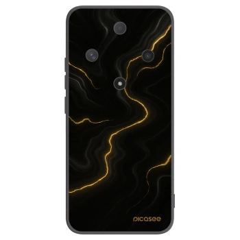 Picasee crna silikonska maskica za Honor Magic6 Lite 5G - Thunder