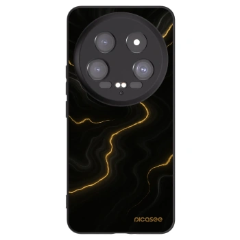 Picasee crna silikonska maskica za Xiaomi 14 Ultra - Thunder