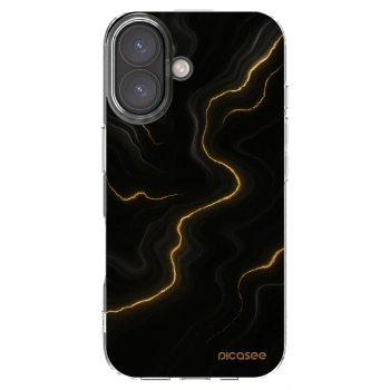 Picasee silikonska prozirna maskica za Apple iPhone 16 - Thunder