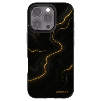 Picasee crna silikonska maskica za Apple iPhone 16 Pro - Thunder