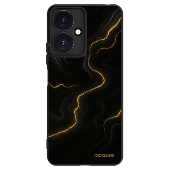 Picasee crna silikonska maskica za Xiaomi Redmi 13C 5G - Thunder