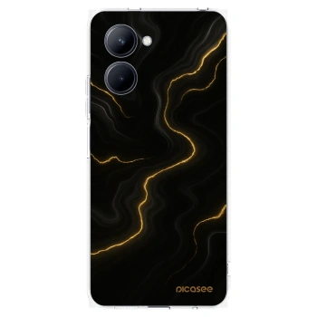 Picasee silikonska prozirna maskica za Realme C33 (2023) - Thunder