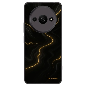 Picasee crna silikonska maskica za Xiaomi Redmi A3 - Thunder