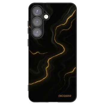 Picasee crna silikonska maskica za Samsung Galaxy S25+ 5G - Thunder