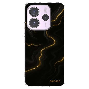 Picasee silikonska prozirna maskica za Xiaomi Redmi Note 14 4G - Thunder