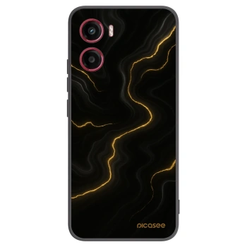 Picasee crna silikonska maskica za Motorola Moto G05 - Thunder
