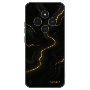 Picasee crna silikonska maskica za Xiaomi Poco C75 - Thunder