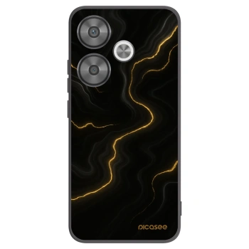 Picasee crna silikonska maskica za Xiaomi Poco F6 - Thunder