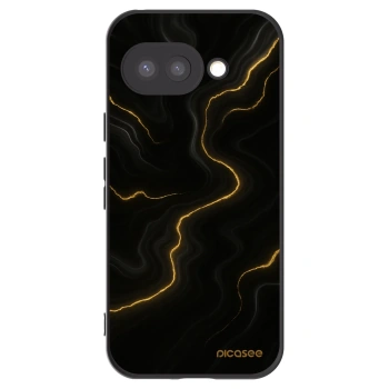 Picasee crna silikonska maskica za Google Pixel 9a - Thunder