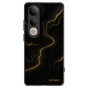 Picasee crna silikonska maskica za Vivo V50 Lite 5G - Thunder