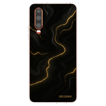 Picasee silikonska prozirna maskica za Huawei P30 - Thunder