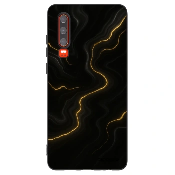 Picasee crna silikonska maskica za Huawei P30 - Thunder