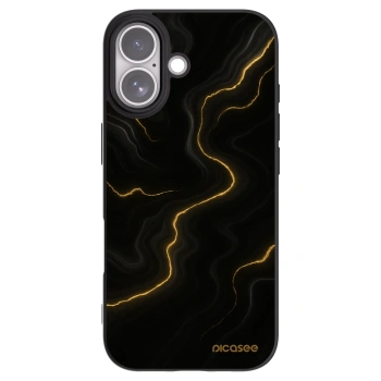 Picasee crna silikonska maskica za Apple iPhone 17 - Thunder