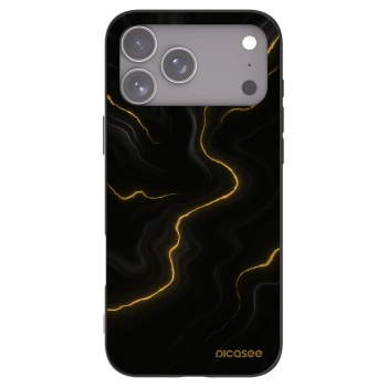 Picasee crna silikonska maskica za Apple iPhone 17 Pro Max - Thunder