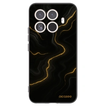 Picasee crna silikonska maskica za Xiaomi 15T Pro - Thunder