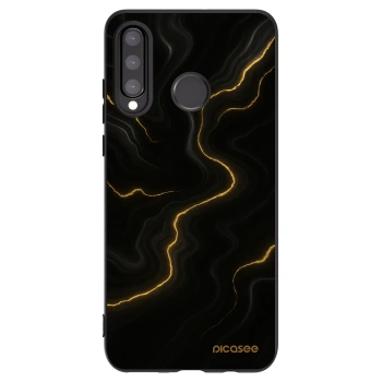 Picasee crna silikonska maskica za Huawei P30 Lite - Thunder