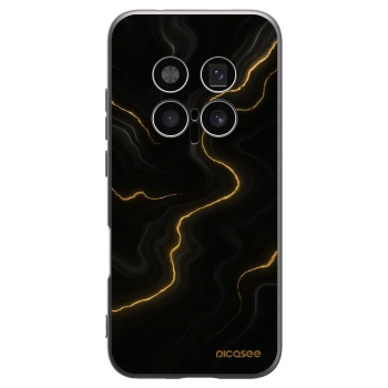 Picasee crna silikonska maskica za Honor Magic8 Pro 5G - Thunder