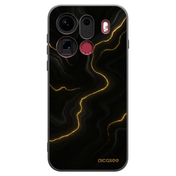 Picasee crna silikonska maskica za OPPO Find X9 Pro - Thunder