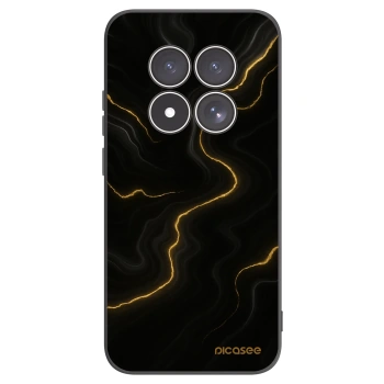 Picasee crna silikonska maskica za Xiaomi Redmi Note 15 Pro 5G - Thunder