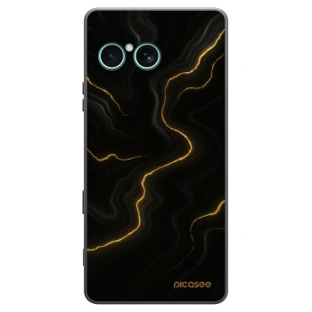 Picasee crna silikonska maskica za Sony Xperia 10 VII - Thunder