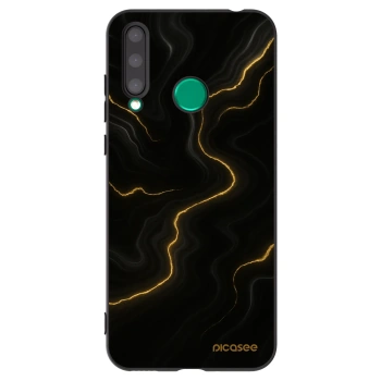 Picasee crna silikonska maskica za Honor 20 Lite - Thunder