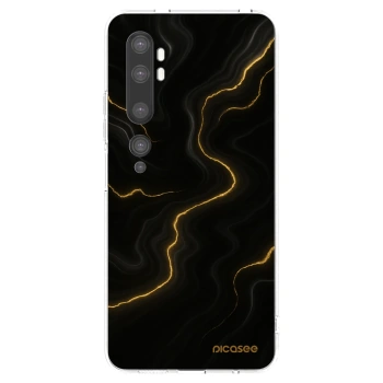 Picasee silikonska prozirna maskica za Xiaomi Mi Note 10 (Pro) - Thunder
