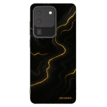 Picasee silikonska prozirna maskica za Samsung Galaxy S20 Ultra 5G G988F - Thunder