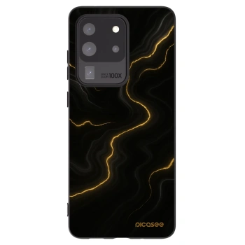 Picasee crna silikonska maskica za Samsung Galaxy S20 Ultra 5G G988F - Thunder