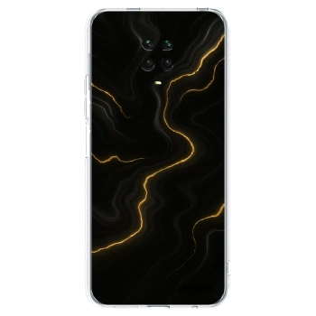Picasee silikonska prozirna maskica za Xiaomi Redmi Note 9S - Thunder