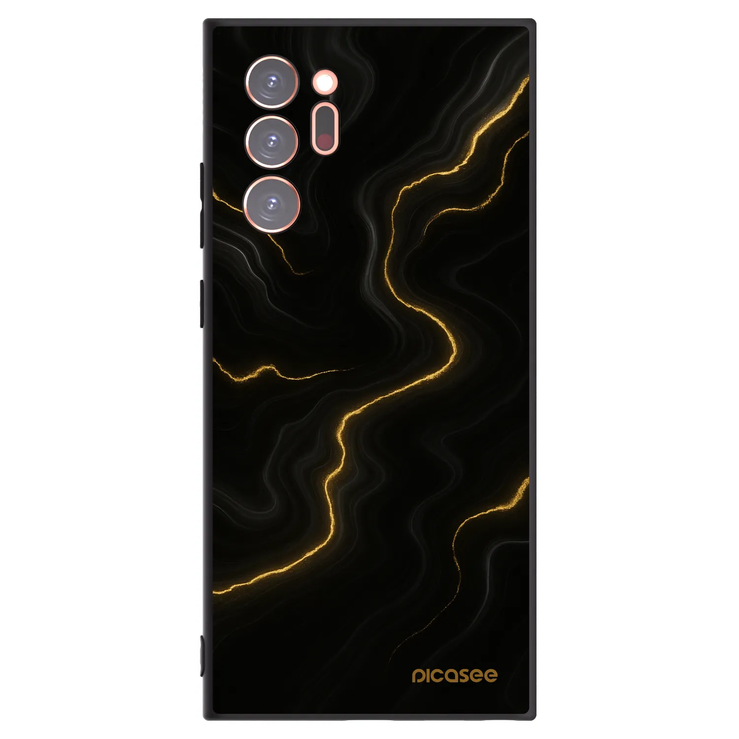 Picasee crna silikonska maskica za Samsung Galaxy Note 20 Ultra - Thunder