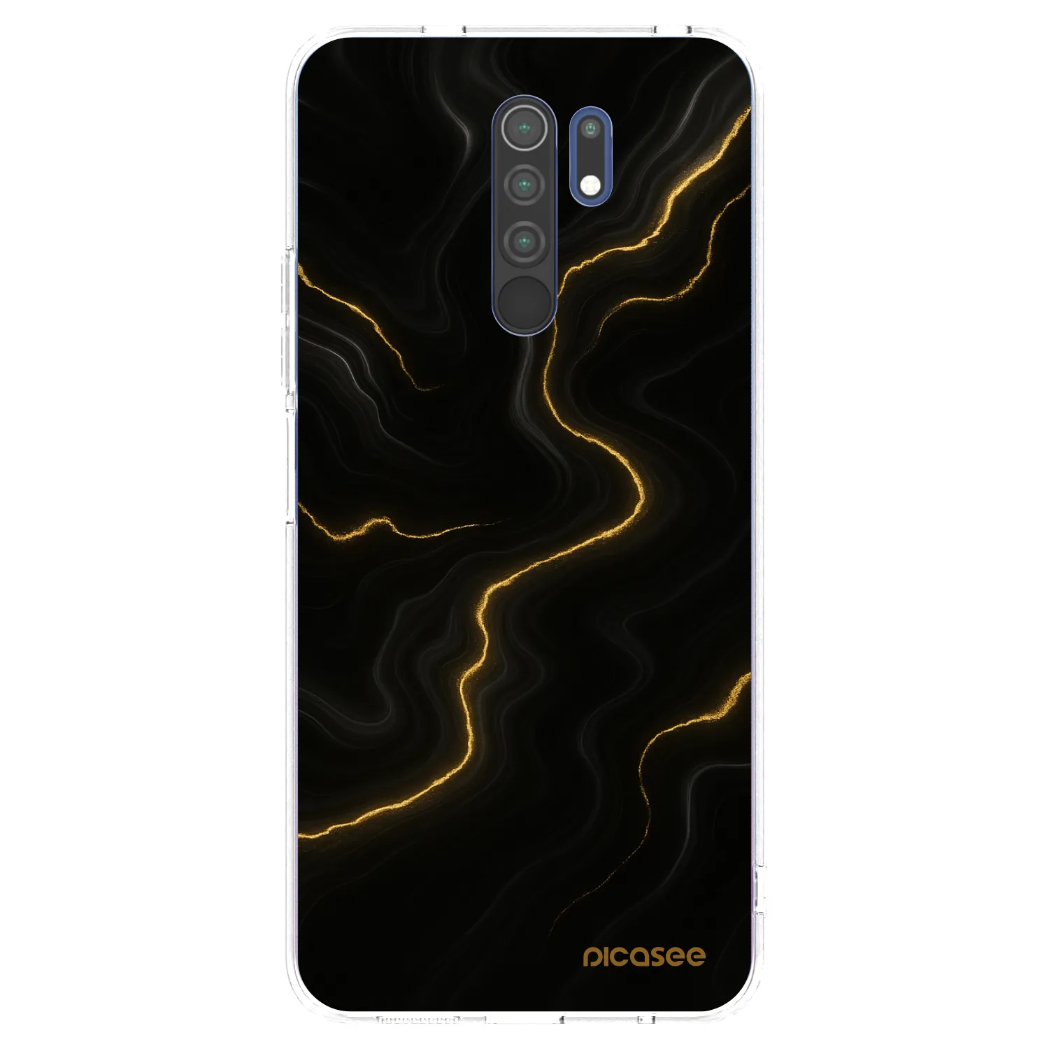 Picasee silikonska prozirna maskica za Xiaomi Redmi 9 - Thunder