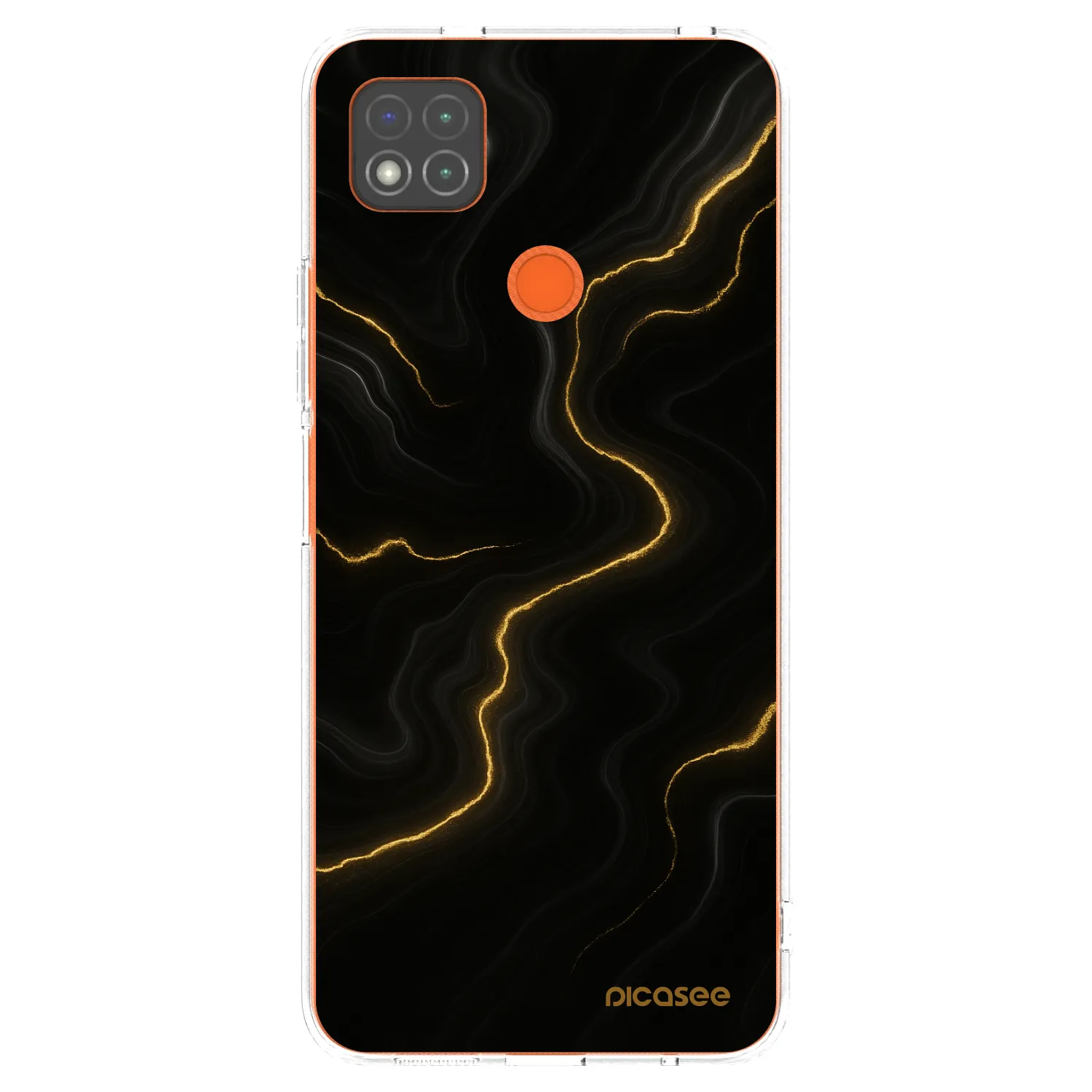 Picasee silikonska prozirna maskica za Xiaomi Redmi 9C - Thunder