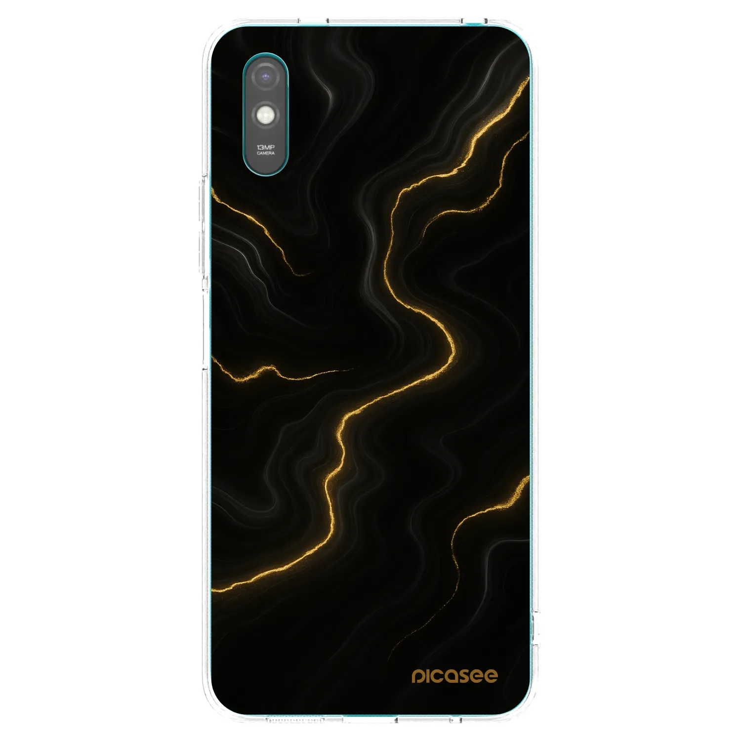 Picasee silikonska prozirna maskica za Xiaomi Redmi 9A - Thunder