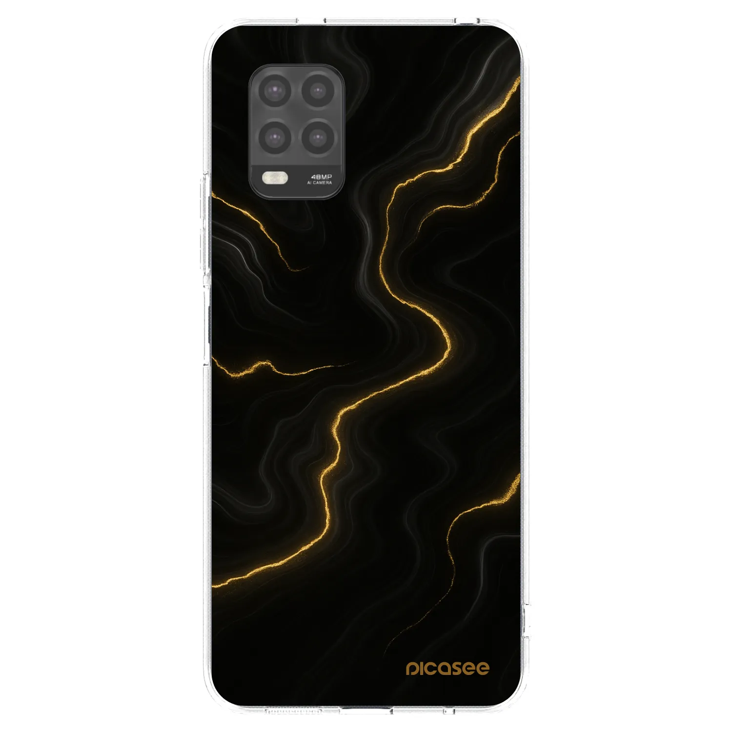 Picasee silikonska prozirna maskica za Xiaomi Mi 10 Lite - Thunder