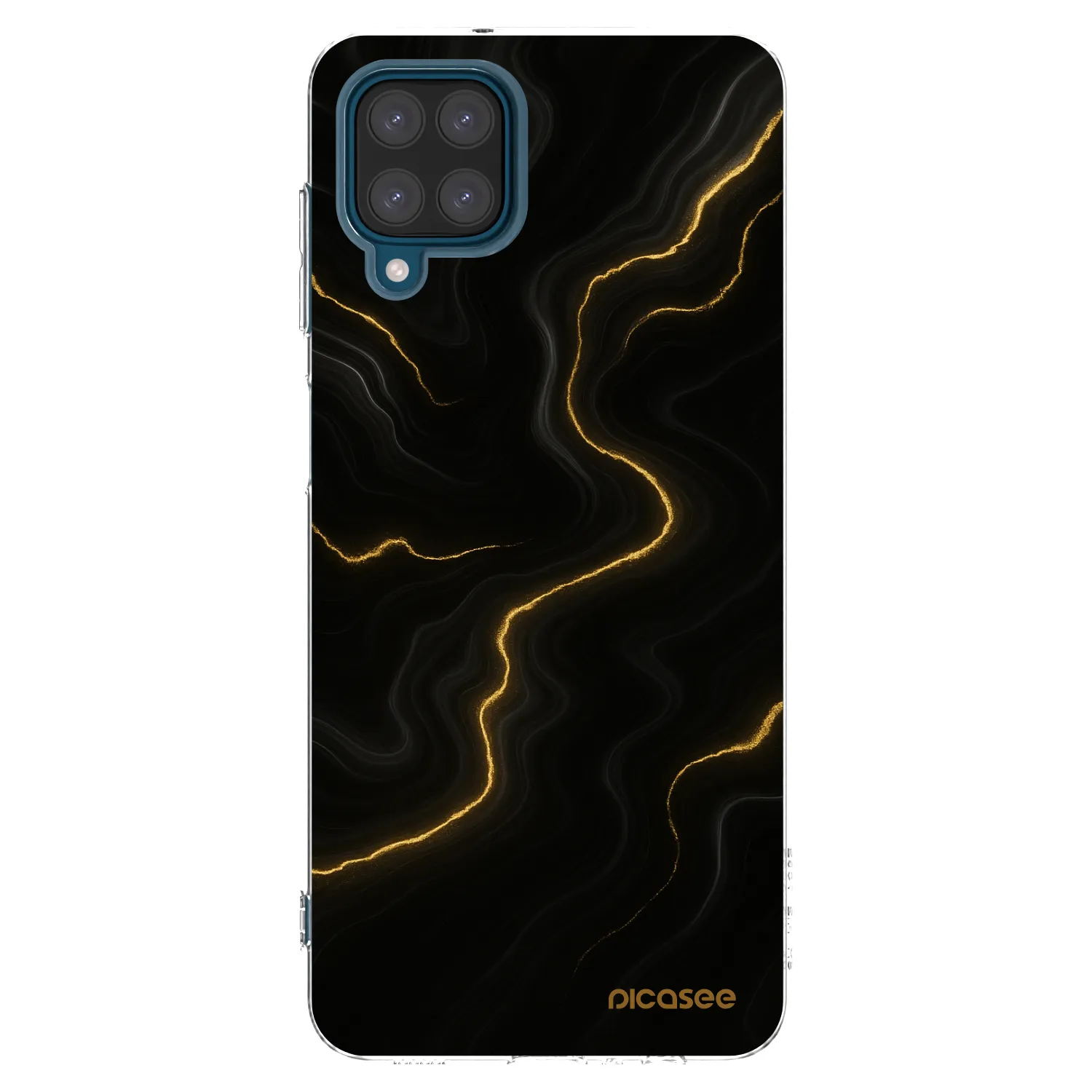 Picasee silikonska prozirna maskica za Samsung Galaxy A12 A125F - Thunder