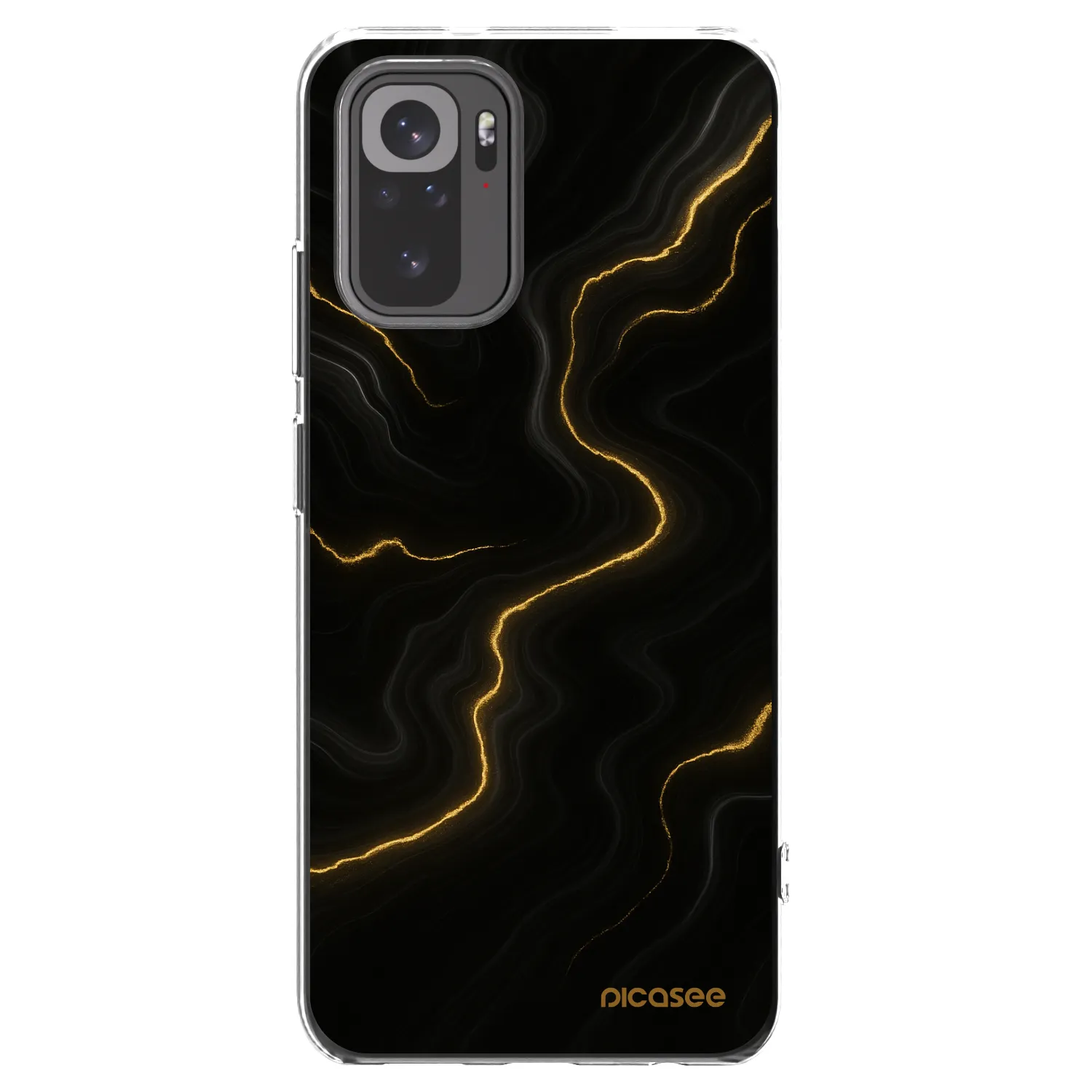 Picasee silikonska prozirna maskica za Xiaomi Redmi Note 10 - Thunder