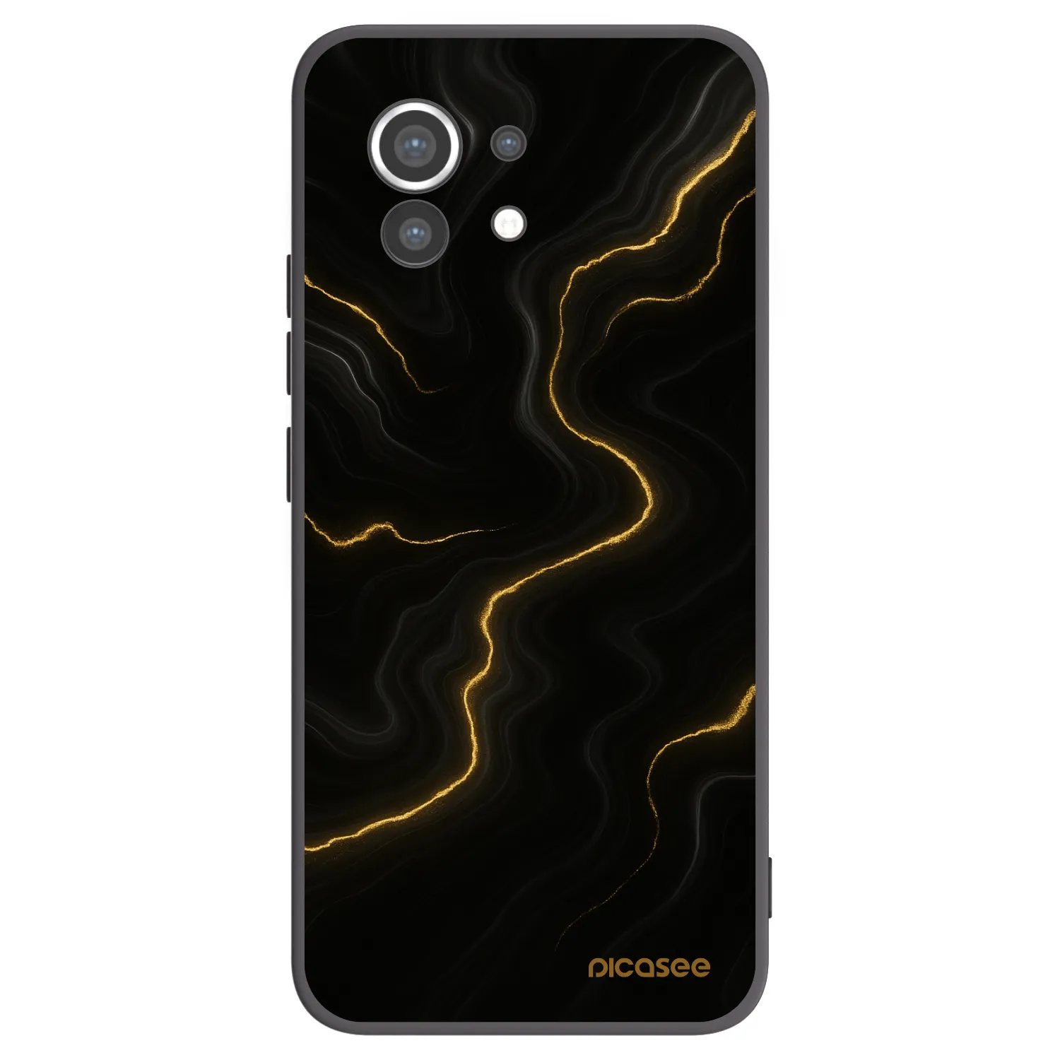 Picasee crna silikonska maskica za Xiaomi Mi 11 - Thunder