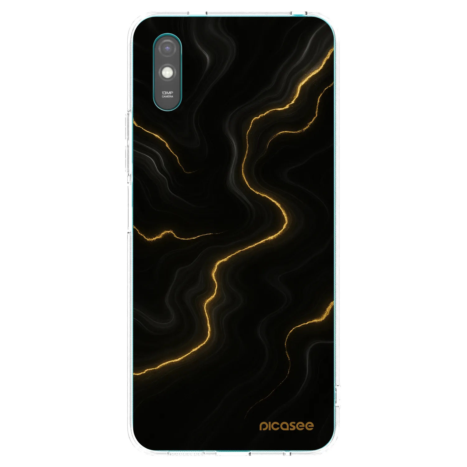 Picasee silikonska prozirna maskica za Xiaomi Redmi 9AT - Thunder