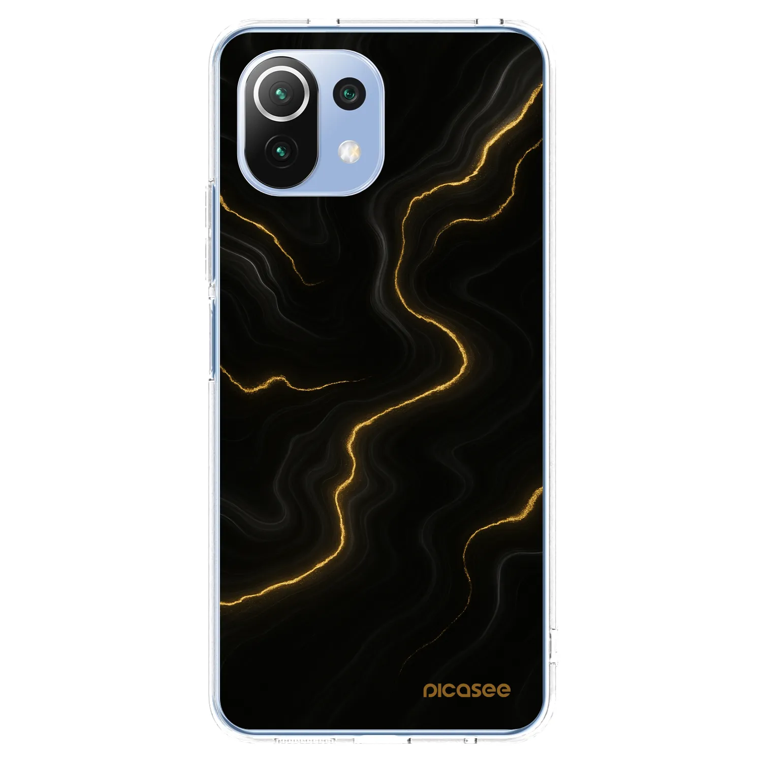Picasee silikonska prozirna maskica za Xiaomi Mi 11 Lite - Thunder