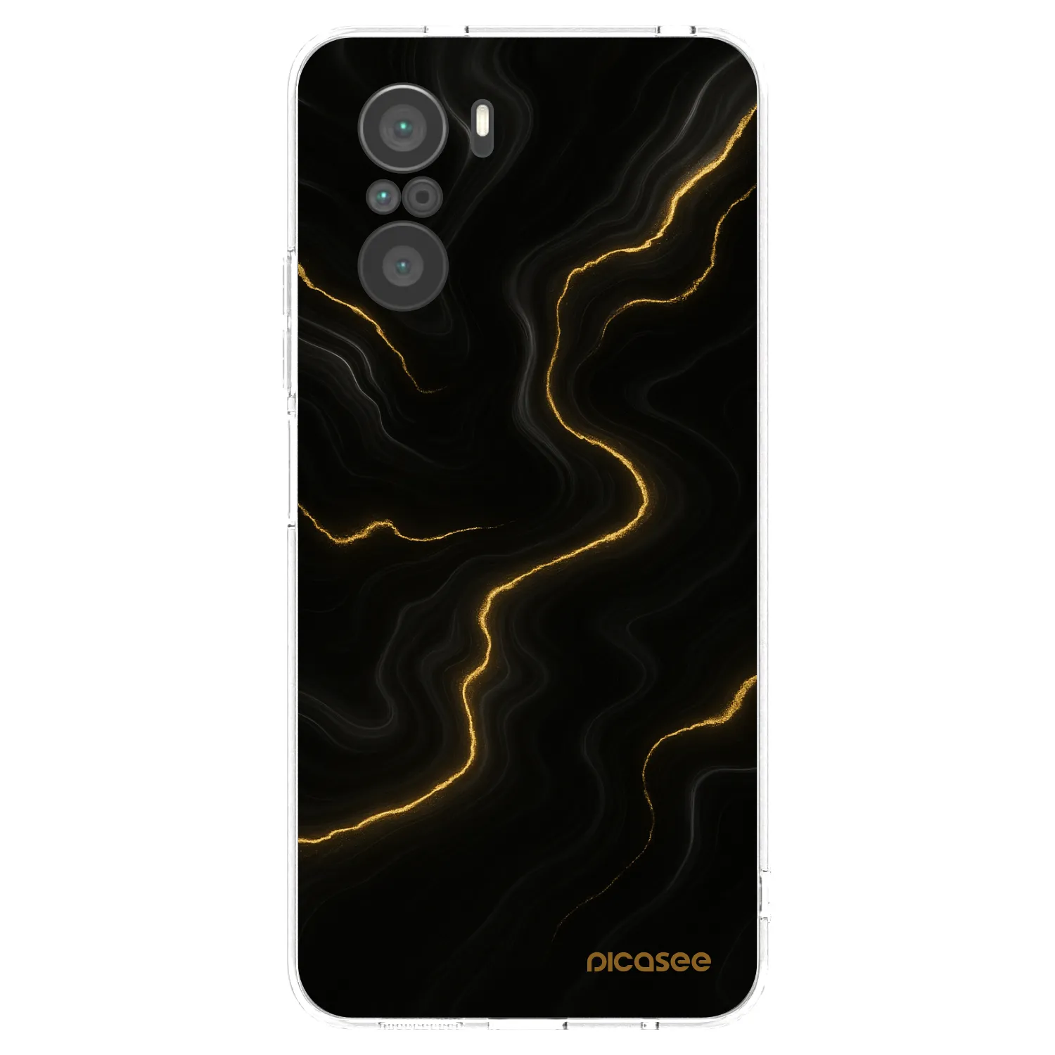 Picasee silikonska prozirna maskica za Xiaomi Poco F3 - Thunder