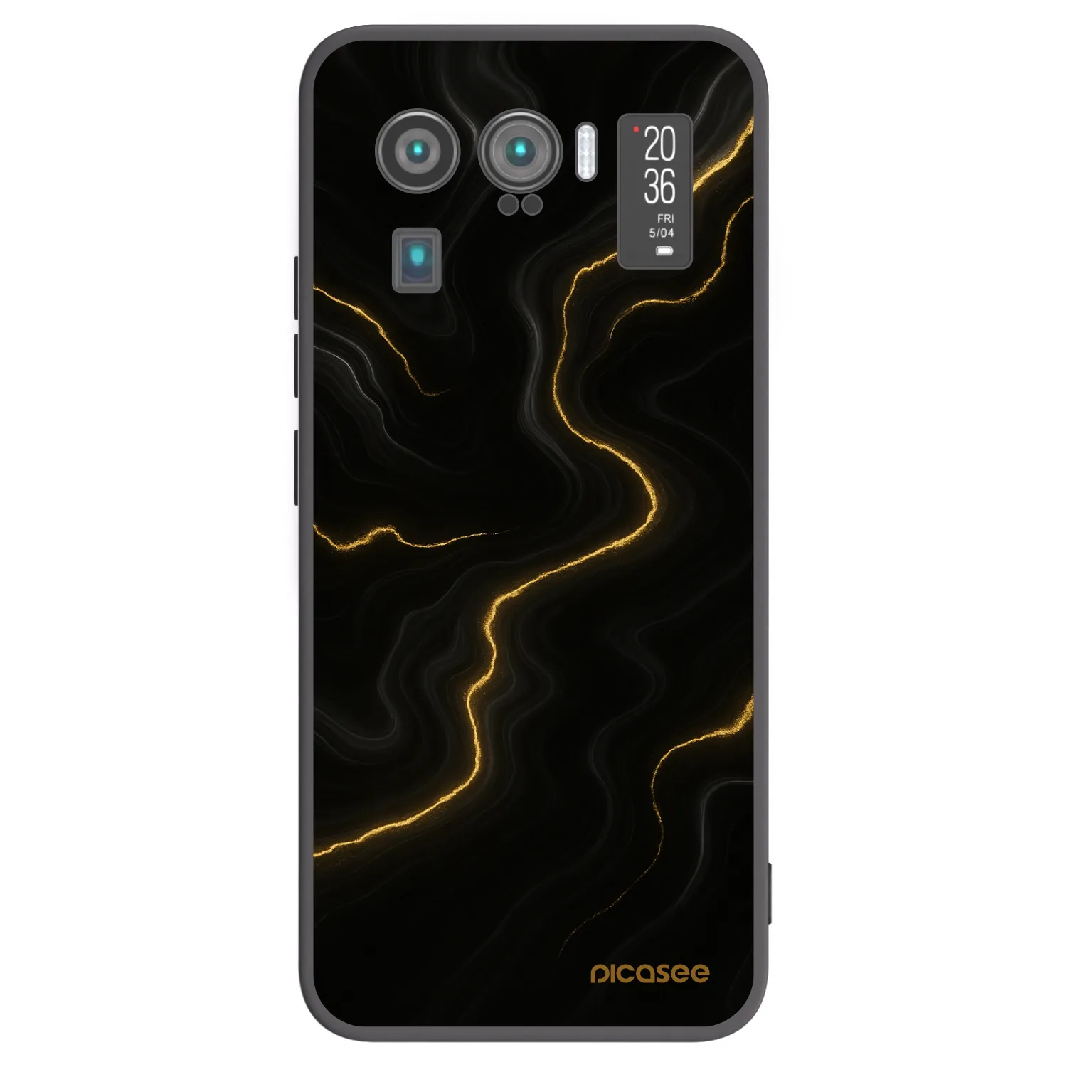 Picasee crna silikonska maskica za Xiaomi Mi 11 Ultra - Thunder