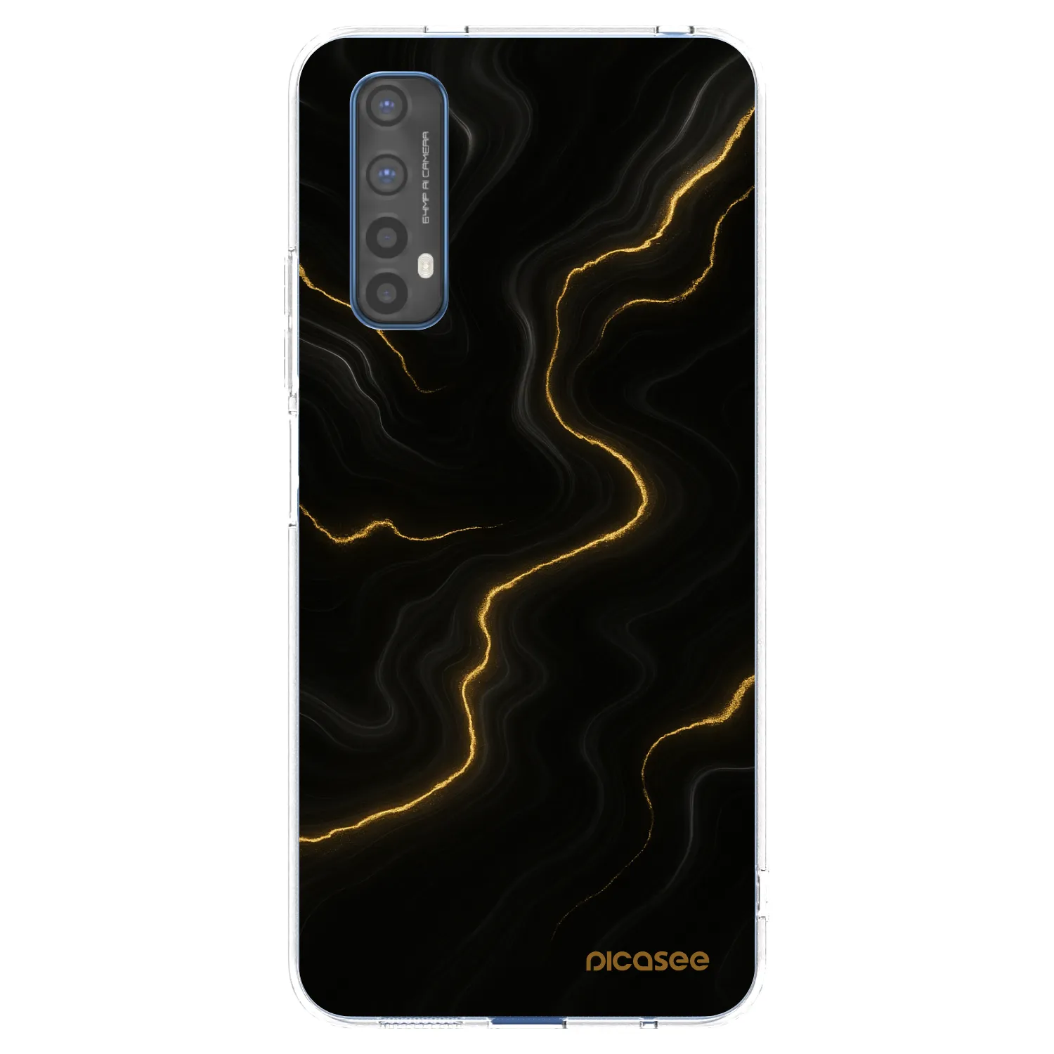 Picasee silikonska prozirna maskica za Realme 7 - Thunder